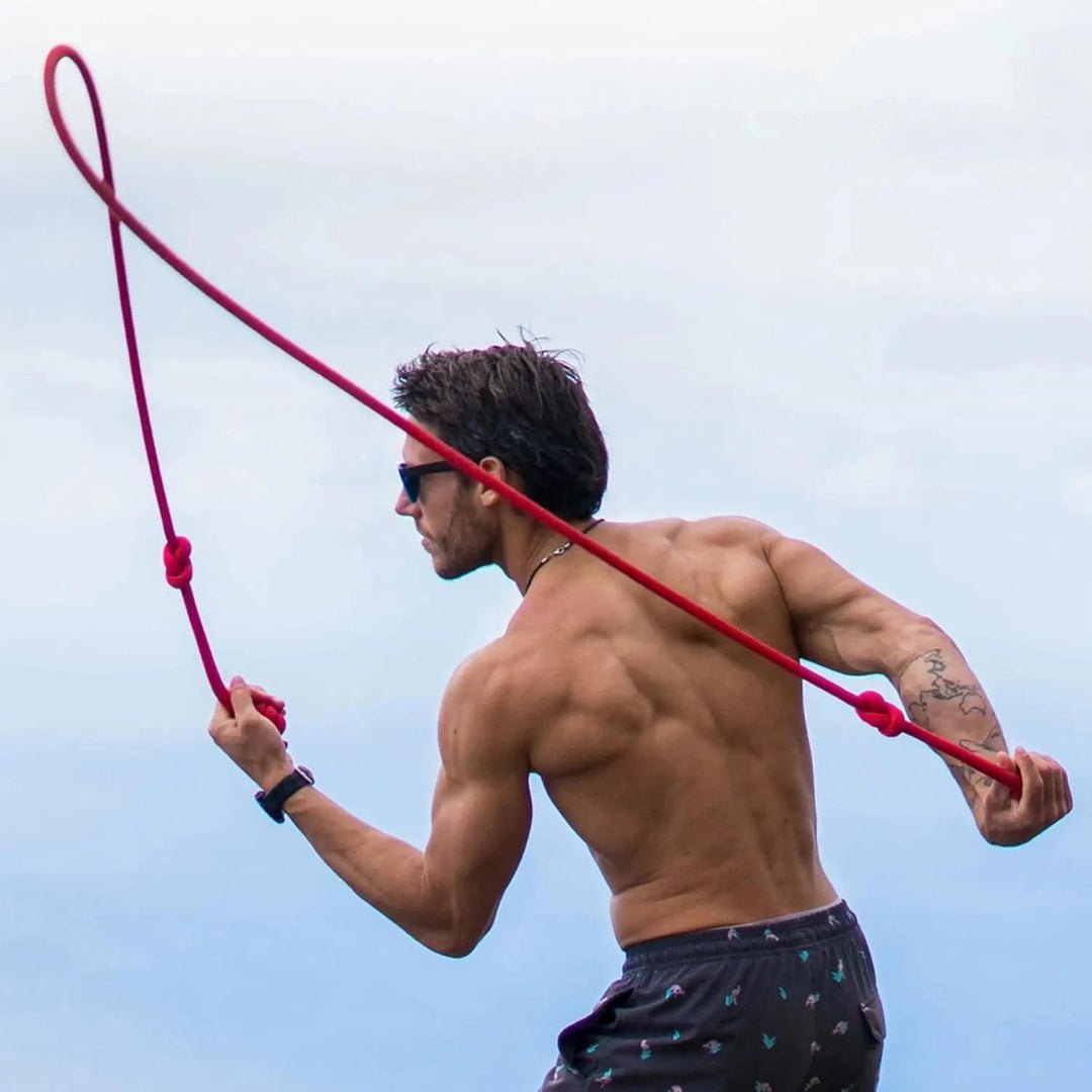 Rope Flow Springseil Multifunktional, 280cm Länge, extra robustes und griffiges Material Grün, Grün