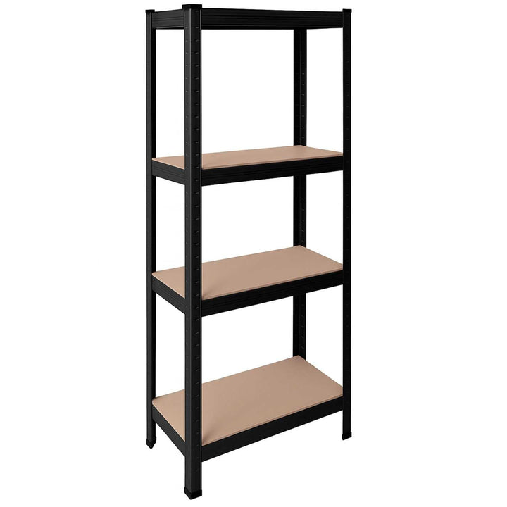 OcioDual Schwerlastregal Schwarz Tiny, Haushaltsregal, Kellerregal, Standregal, Metallregal, 150x60x