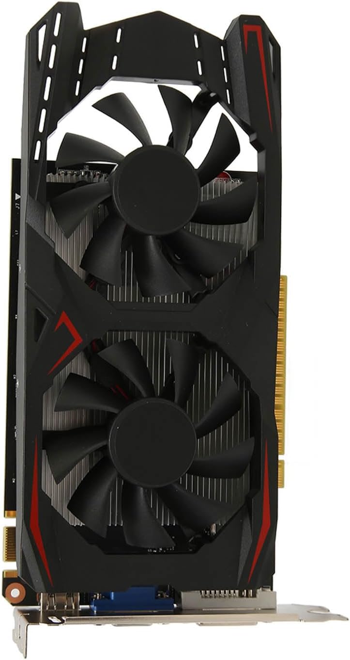 MENDUNER GTX1050Ti Grafikkarte mit Zwei Lüftern – 4 GB DDR5 128 Bit Schnelle Kühlung, Geräuscharmer