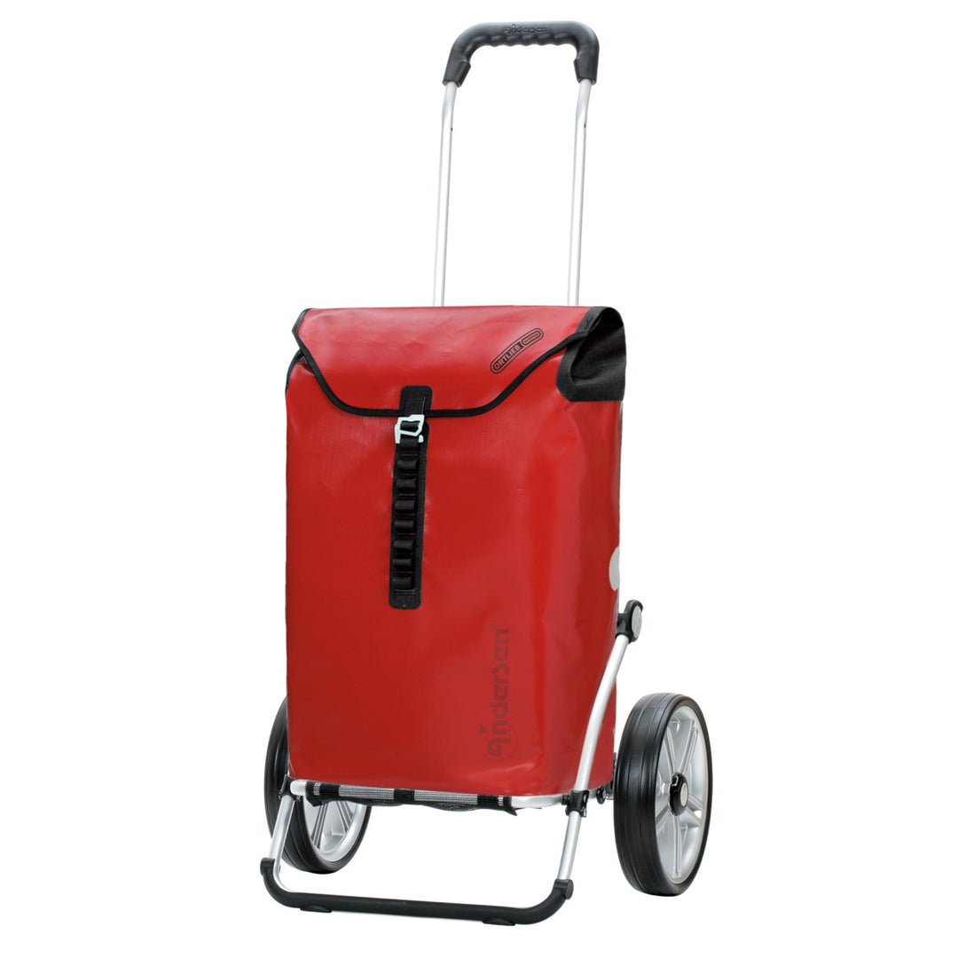 Andersen Shopper Royal mit Kugellager Alu klappbar mit Kugellagerrad Ø 25 cm und 49 Liter Tasche Ort