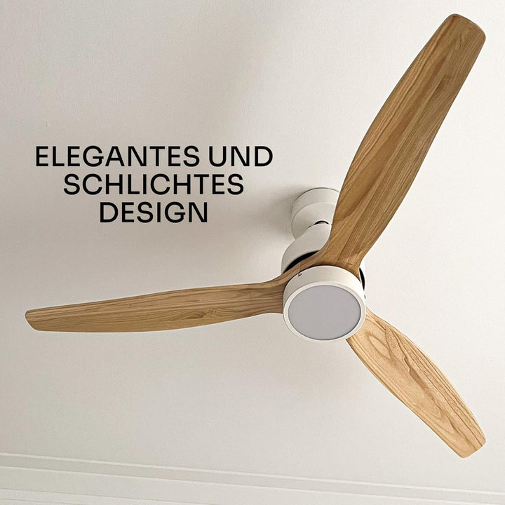 Mellerware - Deckenventilator mit Fernbedienung Brizy Bright | 45 W | 6 Geschwindigkeiten | Ultra le