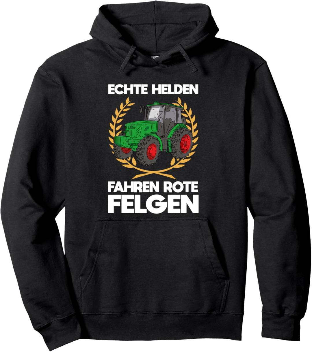 Gülle Echte Helden Fahren Rote Felgen Landwirt Pullover Hoodie
