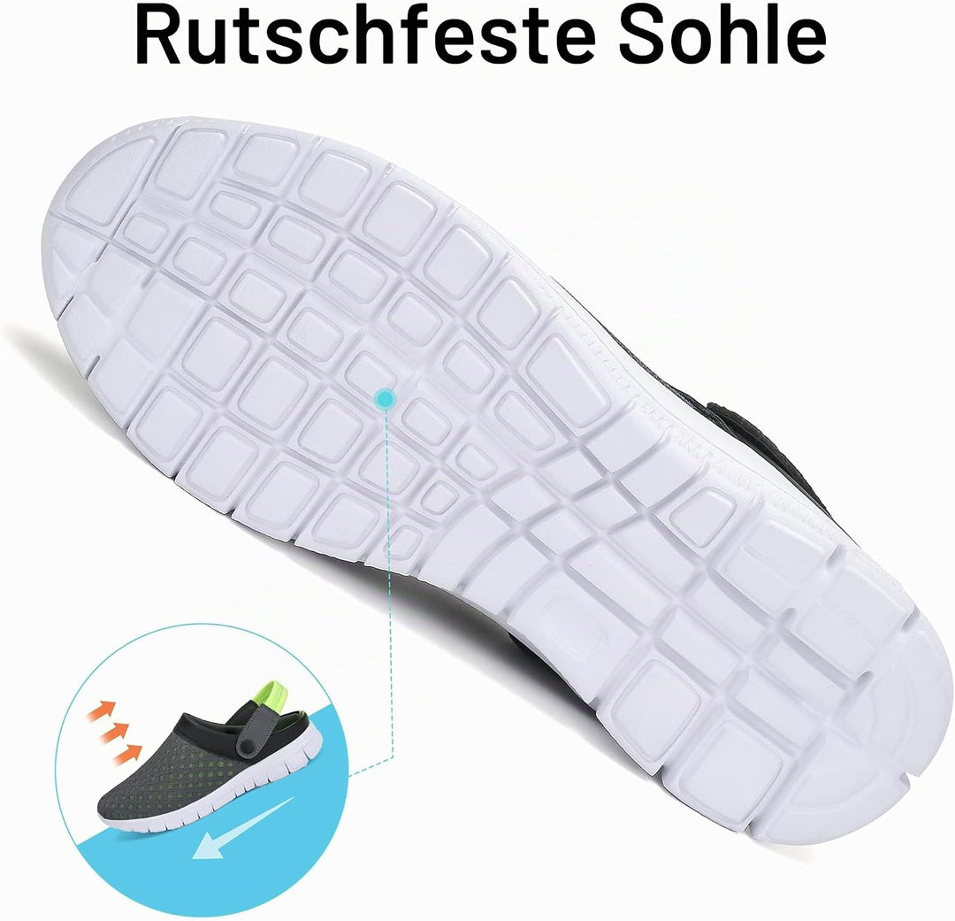 SAGUARO Unisex Clogs Sommer Hausschuhe Leicht Gartenschuhe Gr. 36-48 37 EU Grün, 37 EU Grün