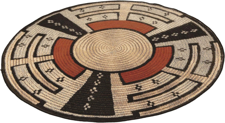 Gino Falcone | Indoor & Outdoor Aurora-Teppich, rund, wetterfest, Wohnzimmerteppich, Terrassenteppic