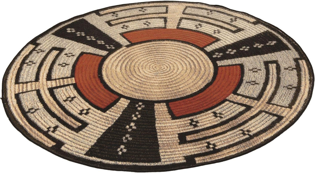 Teppich aus 76% Polypropylen / 24% Polyester; maschinell gewebt | Grösse: 240 cm rund; Farbe: Beige