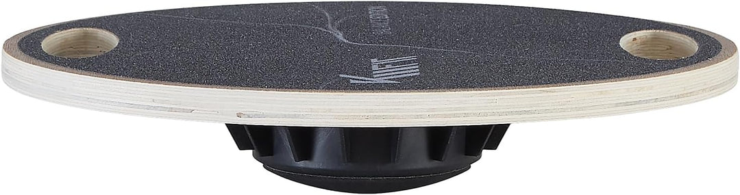 KM-Fit Balance Board rund | Therapie-Kreisel aus Holz | Gleichgewichtstrainer mit Handgriffen | Indo