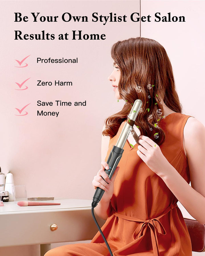 BESTOPE PRO Lockenstab set 5 in 1 Welleneisen - Lockenstäbe 3 Fässer für Grosse Keine Locken Keramik
