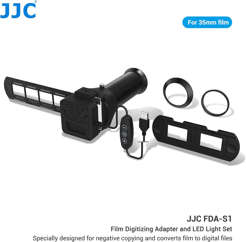JJC 35mm Film Negativ Scanner, Film Digitalisierungsadapter Mit LED Beleuchtungsset, Dia und Filmhal