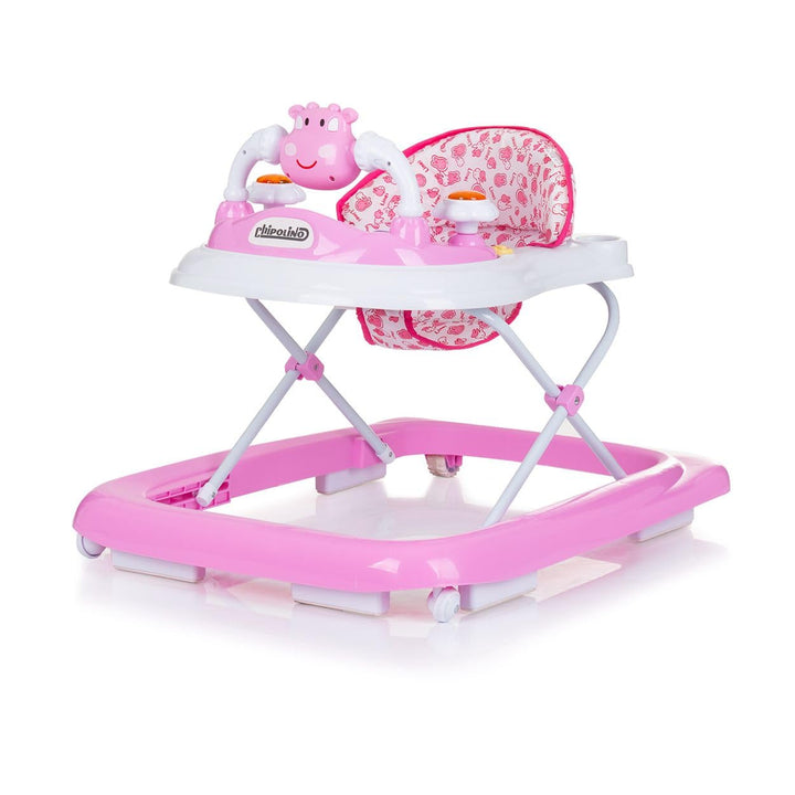 Chipolino Lauflernhilfe Little Cow Räder Stopper Höhenverstellbar Musik Licht rosa, rosa