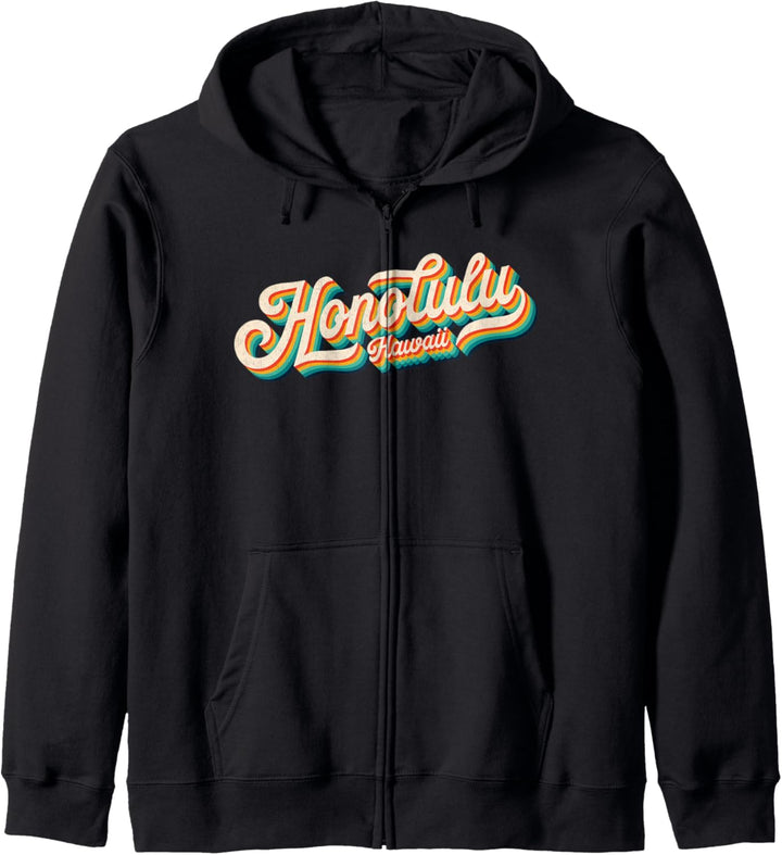 70s Vintage Retro Honolulu Hawaii Throwback Classic Keepsake Kapuzenjacke