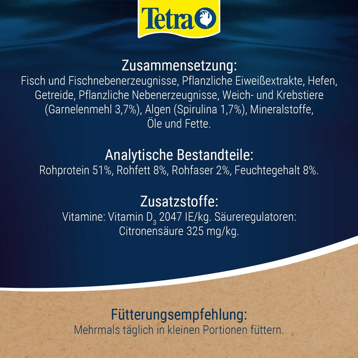 Tetra Wafer Mix - Fischfutter für alle Bodenfische (z.B. Welse) und Krebse, für gesundes Wachstum un