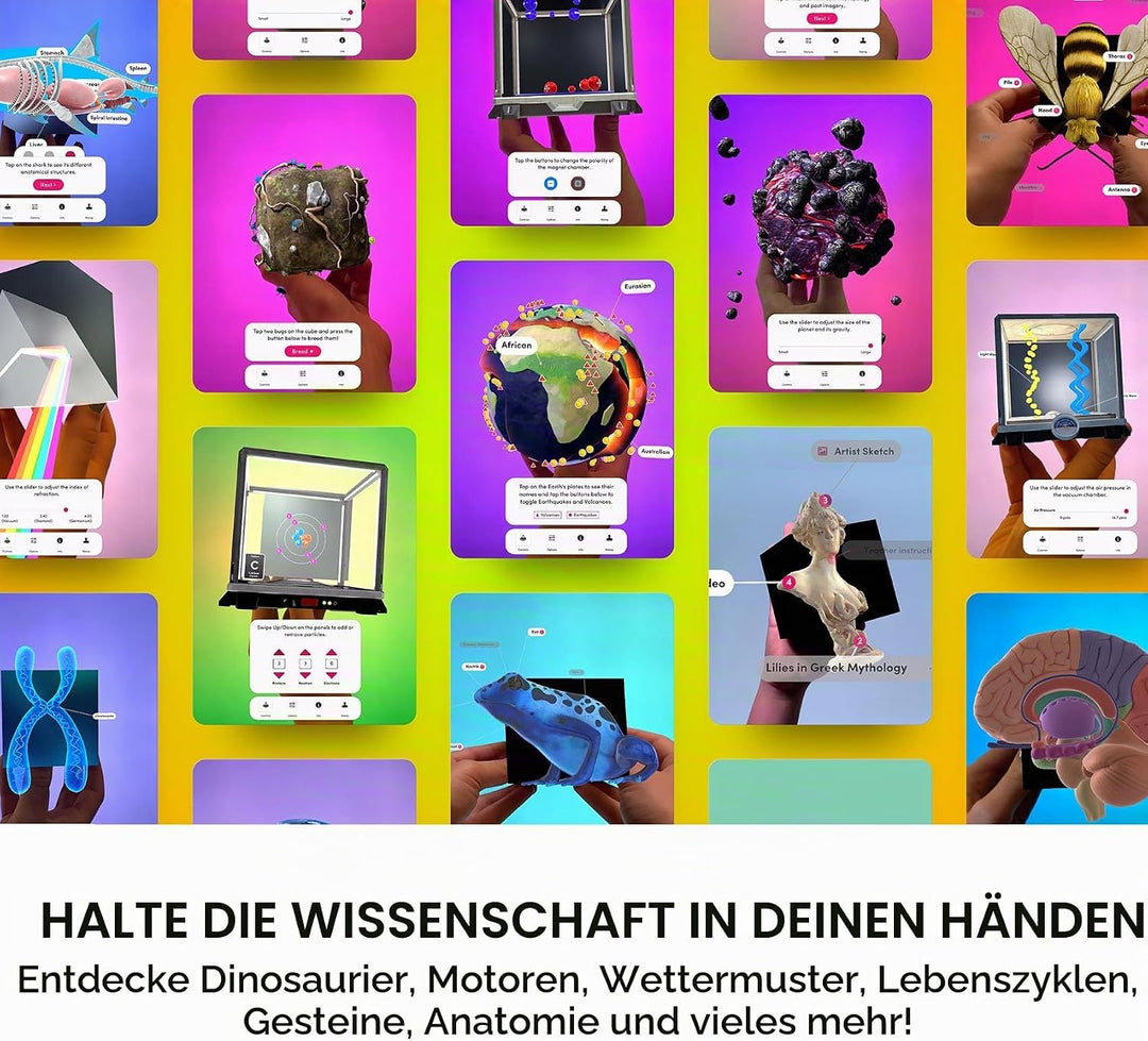 Merge Cube - Das Mint-Spielzeug mit erweiterter Realität - Pädagogische Spiele zum Erlernen von Wiss