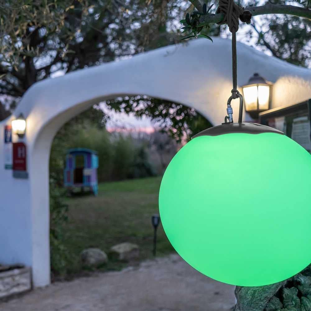 GuirLED - Solarkugel Leuchtkugel LED IP55 RGB Premium XL - Aufladbar Sonne/Strahler - Fernbedienung