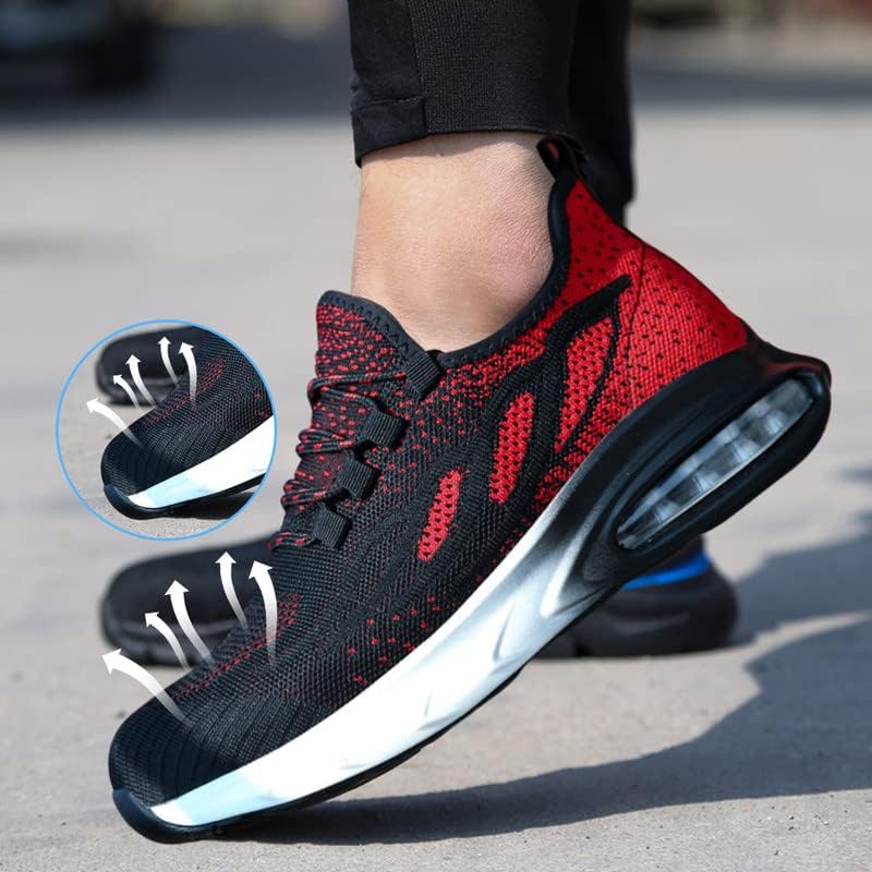 HYCOPROT Sicherheitsschuhe Herren Damen Stahlkappe Sneaker Leicht Atmungsaktiv Arbeitsschuhe Stahlka