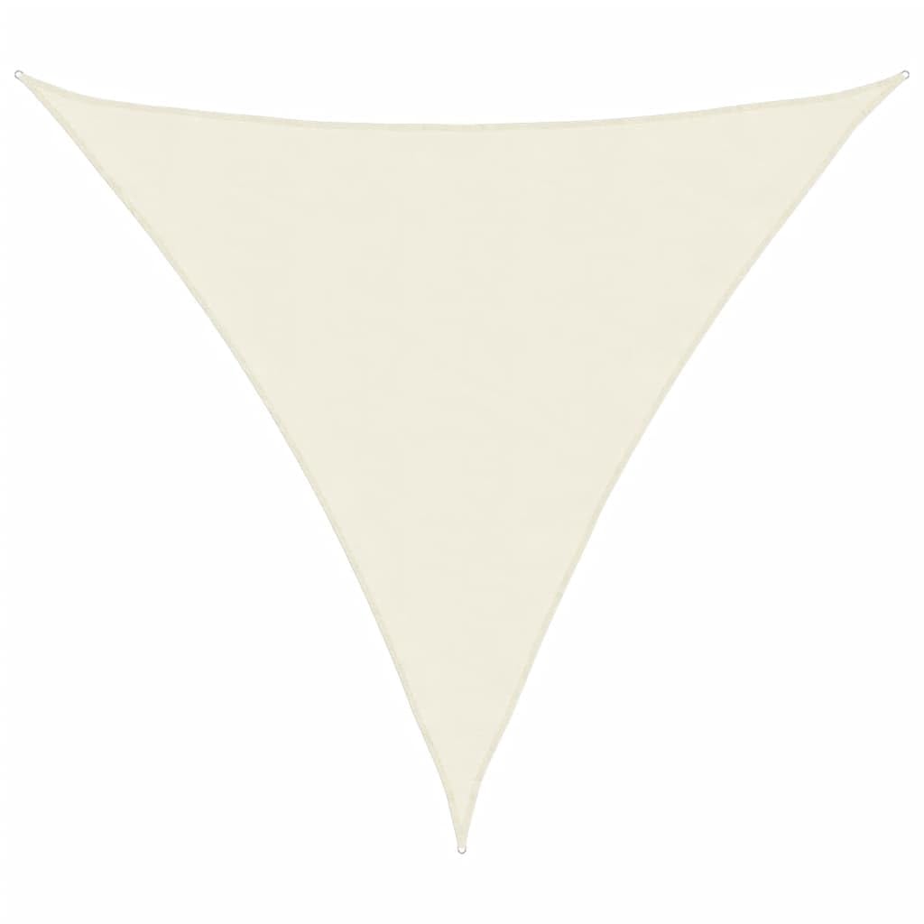 vidaXL Sonnensegel Dreieckig 5x5x5m Creme Garten Sonnenschutz Beschattung 5 x 5 x 5 m Creme, 5 x 5 x