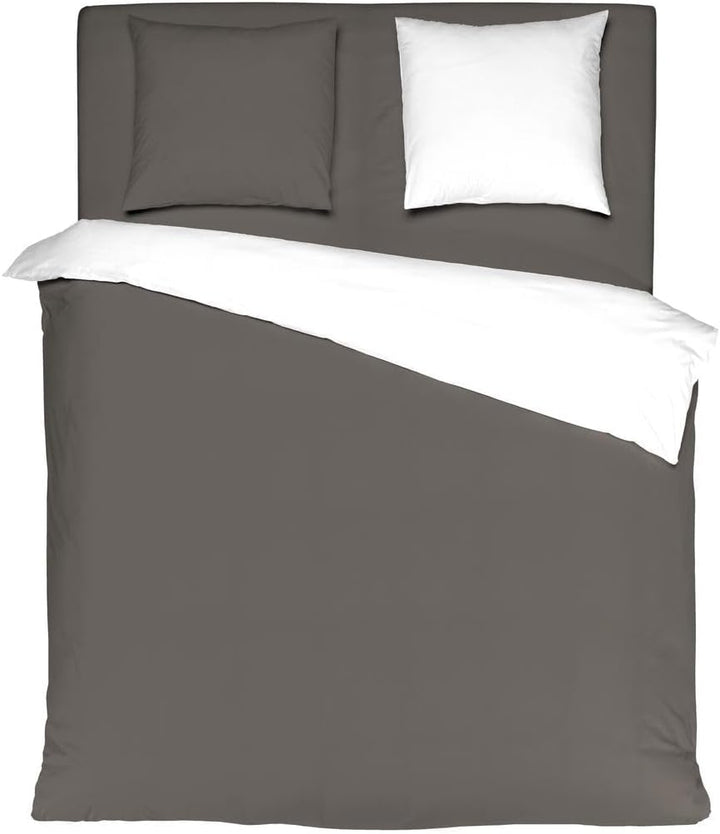 Uni Einfarbig Wende Bettwäsche Mistral Home Edel Perkal 100% Ägyptische Baumwolle, Farbe:Bungee Cord