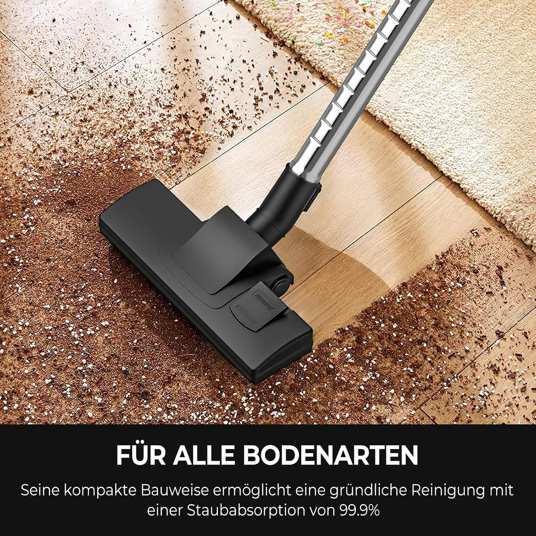 Beutelloser Staubsauger 3300W mit Zyklon-Technologie, 3L Staubbehälter &amp; 5m Kabel, Starke Saugleistu