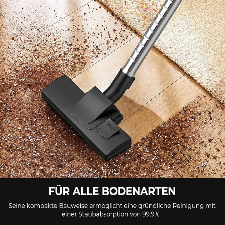 Staubsauger Ohne Beutel 3300W, Bodenstaubsauger Mit Zyklon-Technologie, 3L Staubbehälter, Waschbarer