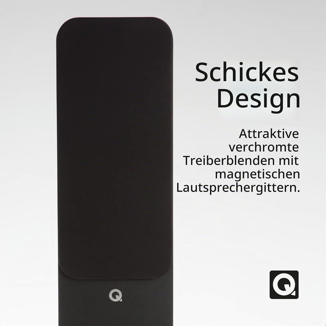 Q Acoustics 3050i Standlautsprecher QA3556 in Schwarz/Paar