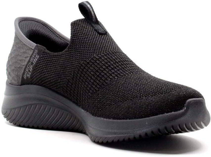 Skechers Damen Ultra Flex 3.0 Smooth Step Sneakers,Sports Shoes 35.5 EU Black Knit Jersey Trim, 35.5