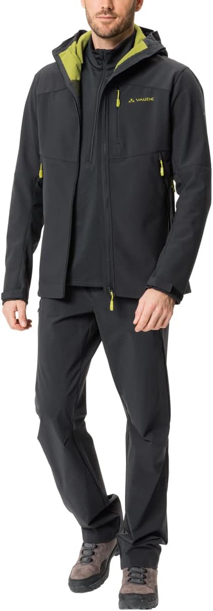 VAUDE Herren Men's Roccia Softshell Jacket Ii Jacke M black/avocado, M black/avocado