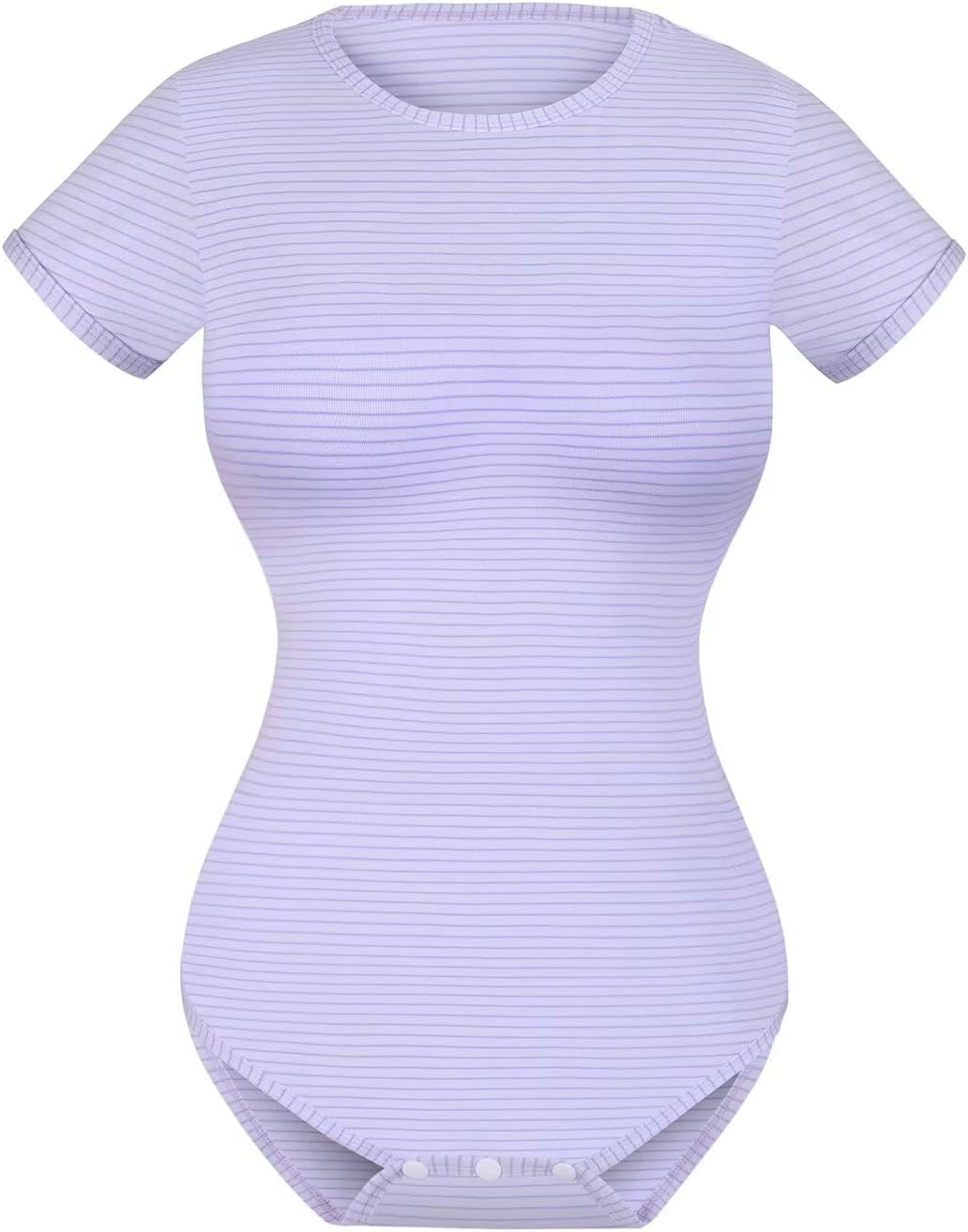 Landofgenie Bodys für Damen Einteiler Bodysuit Jumpsuit Baumwolle Kurzarm Nette Onesie Pyjamas Nacht