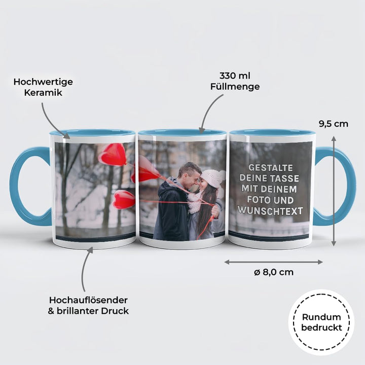 Personalisierte Tasse | personalisiert mit Foto oder Text | Tasse mit Bild | Geschenkidee | Fototass