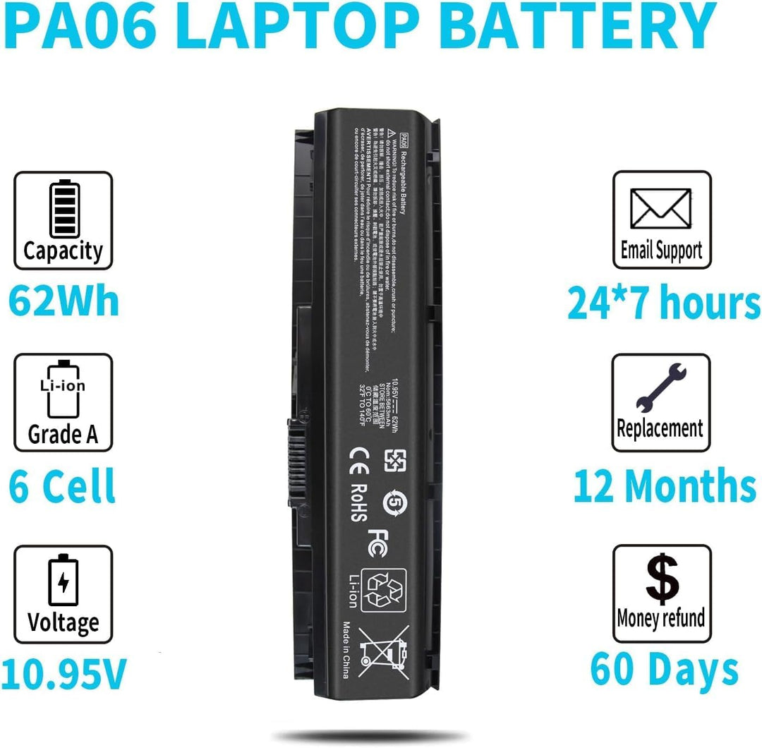 New 62Wh PA06 Laptop Akku für HP Omen 17-w000 17-w200 w053dx w033dx w043dx w041nd w012ng w202nv w220