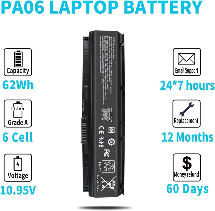 New 62Wh PA06 Laptop Akku für HP Omen 17-w000 17-w200 w053dx w033dx w043dx w041nd w012ng w202nv w220