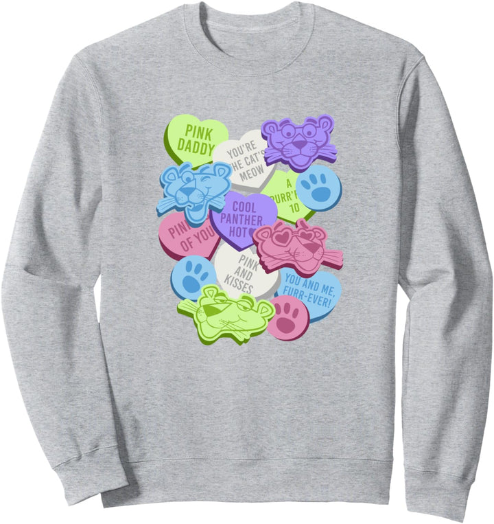 The Pink Panther Valentine's Day Candy Hearts Sweatshirt