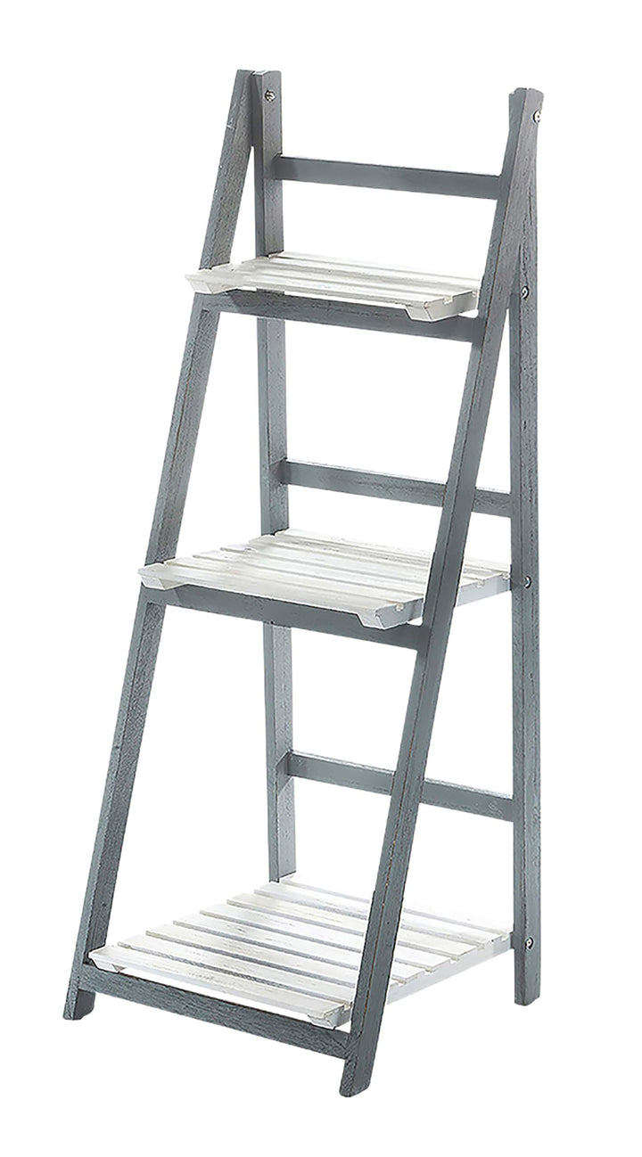 Kobolo Leiterregal White-Grey - Used-Look - mit 3 Böden