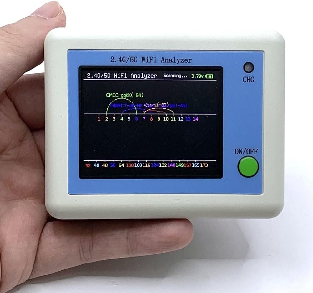 WLAN-Analysator WLAN-Spektrumanalysator, 2,4G &amp; 5G WLAN-Scanner Netzwerkanalysator WLAN-Signalanalys