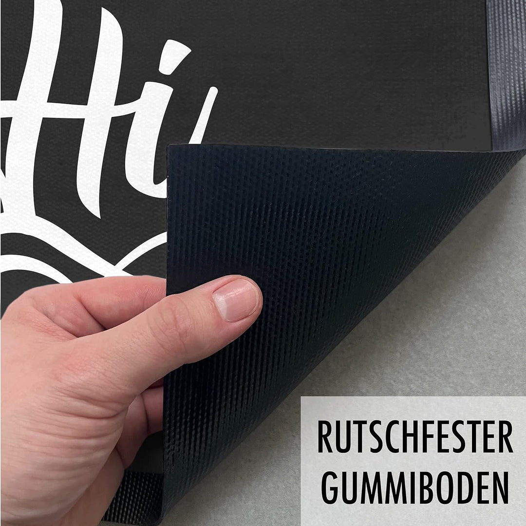 Trendation - Hi Fussmatte Geschenk Spruch Lustig Aussen und Innenbereich 60x40 cm