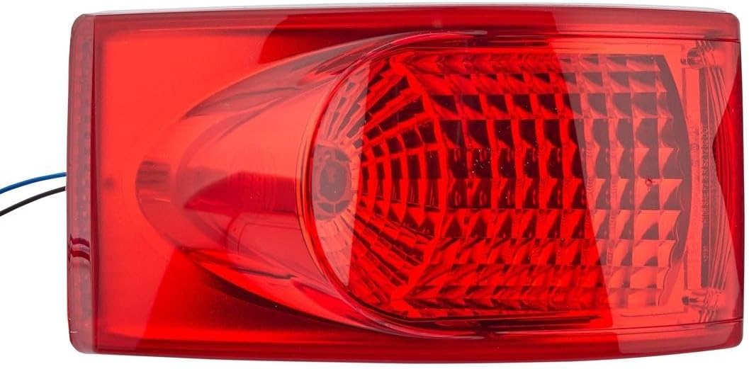 HELLA - Schlussleuchte - Halogen - 12/24V - Einbau - Lichtscheibenfarbe: rot - Stecker: Flachstecker