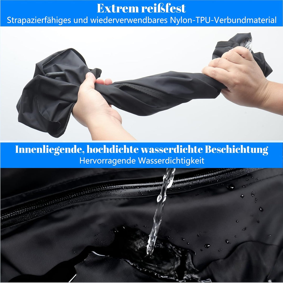 Vakuumbeutel für Kleidung Reise, 44L Wiederverwendbar TPU Vacuum Bags mit Luftdichtem, IP67 Wasserdi