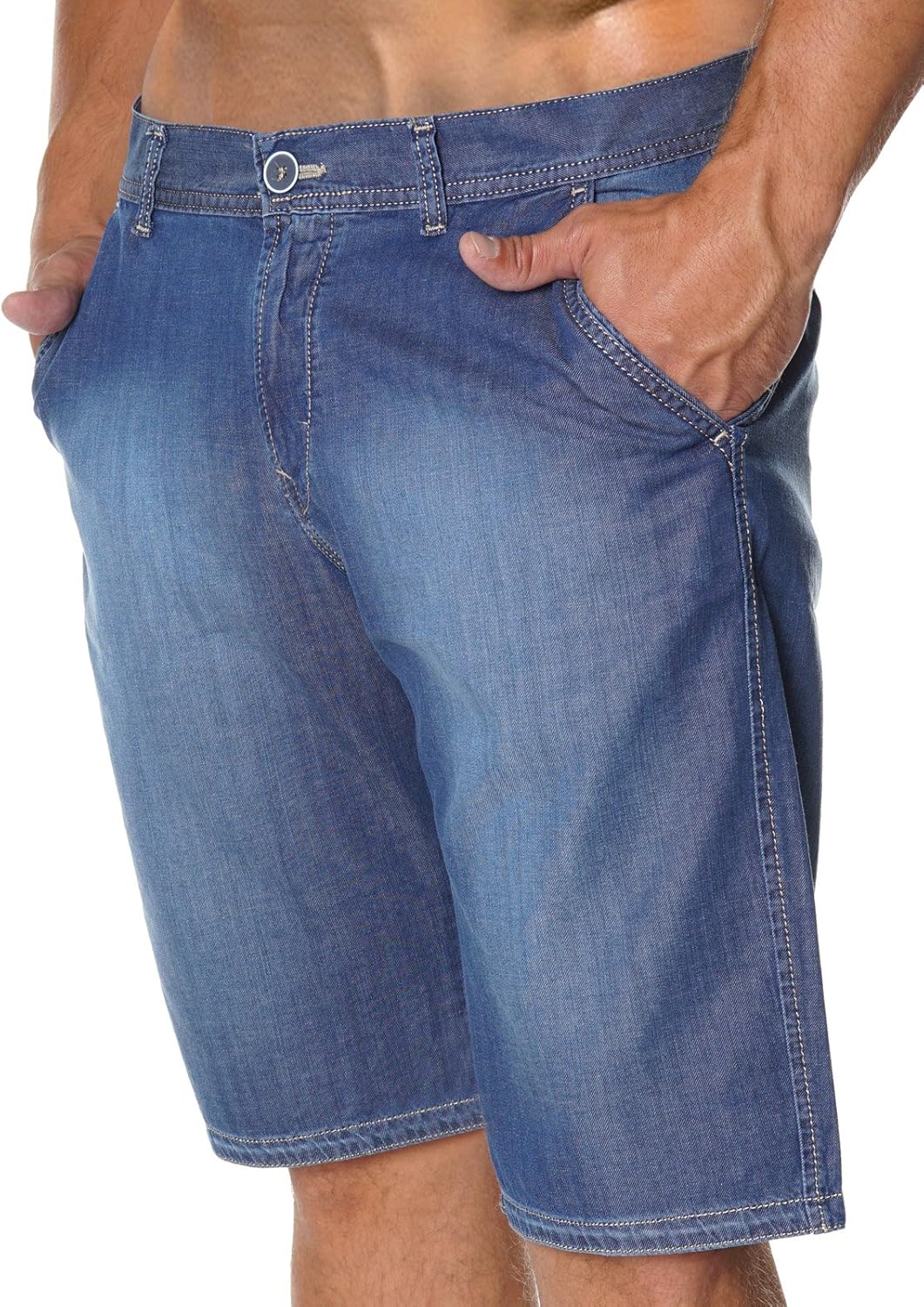 Stanley Denim Herren Jeans Shorts 22742 - Blau 29W Blau, 29W Blau