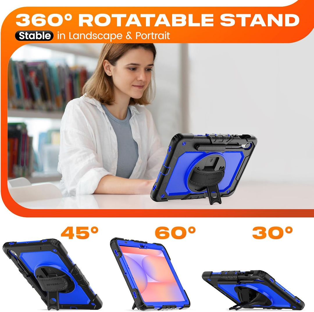 SEYMAC stock Hülle für Samsung Galaxy Tab S10 Lite/S10 FE/S9 FE 10,9 Zoll /S9 11 Zoll, Stossfeste Hü