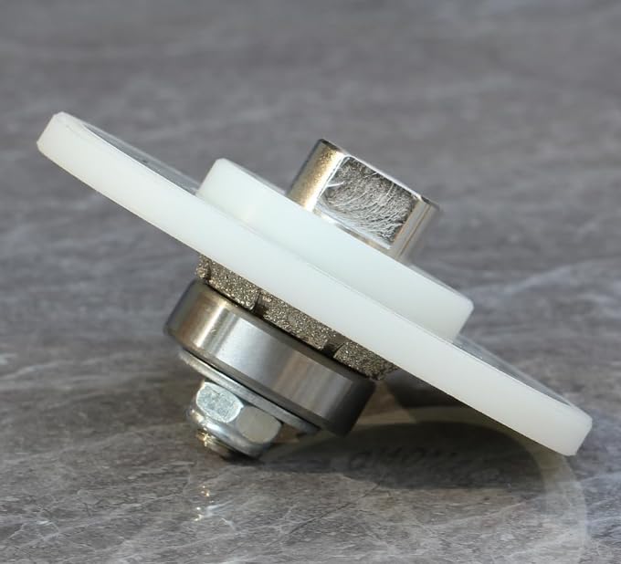 Diamant-Handprofiler/Fräser, weisse Nylonabdeckung für Granit-Arbeitsplatten, volle Bullnose (B5), B