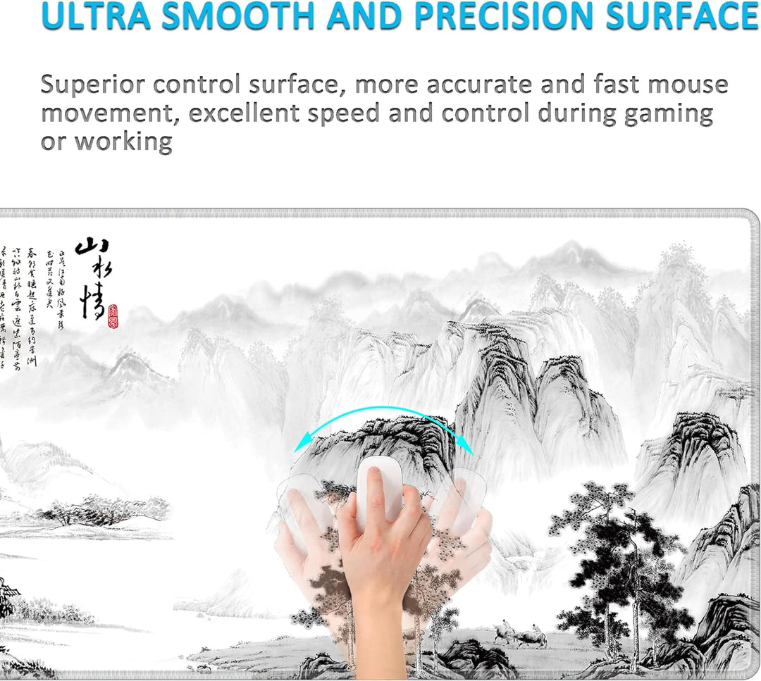 LL-COEUR Grosse Gaming Laptop Mauspad PC Tastatur Mausmatte XXL Schreibtischunterlage Büro Desk Pad