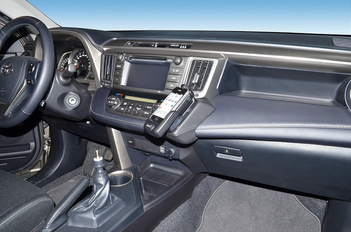KUDA 1125 Halterung Kunstleder schwarz für Toyota Rav4 (4. Gen) ab 04/2013, 1125