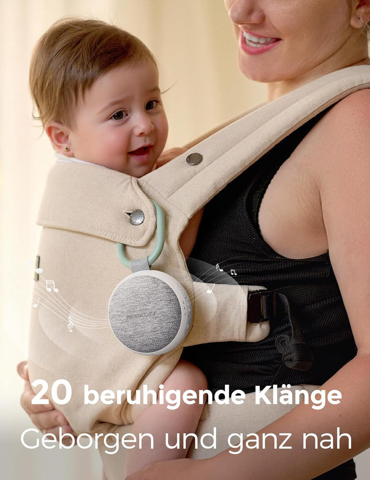 Momcozy WN06 Tragbare White Noise Machine Baby mit Nachtlicht – Weisses Rauschen Gerät für Neugebore