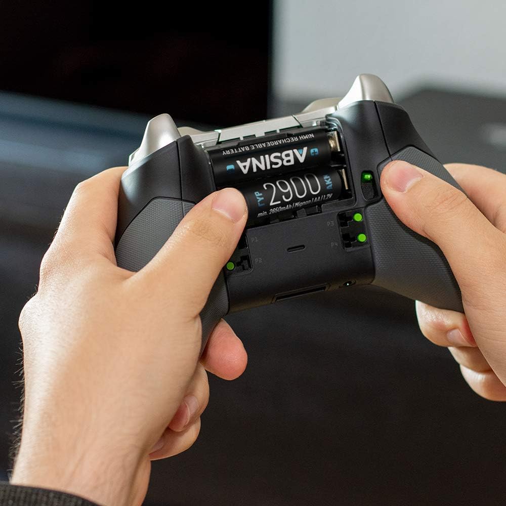 ABSINA 8X AA Mignon 2900 & 8X AAA Micro 1150 Akku - NiMH Wiederaufladbare Akkus mit 1,2V - Akkus für