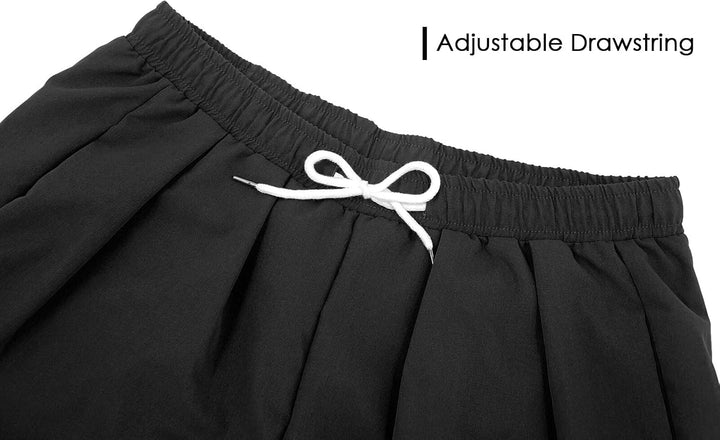 FEOYA Herren Haremshosen Baumwolle Leinen Kordelzug Leichte Haremshosen Elastische Taille Baggy Hose