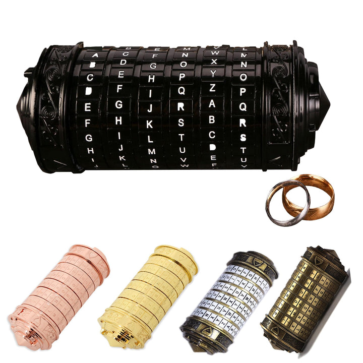 Da Vinci Code, Zylinderschloss Box Mini Cryptex Retro Alphabet Sperren Valentinstag Freundin Freund