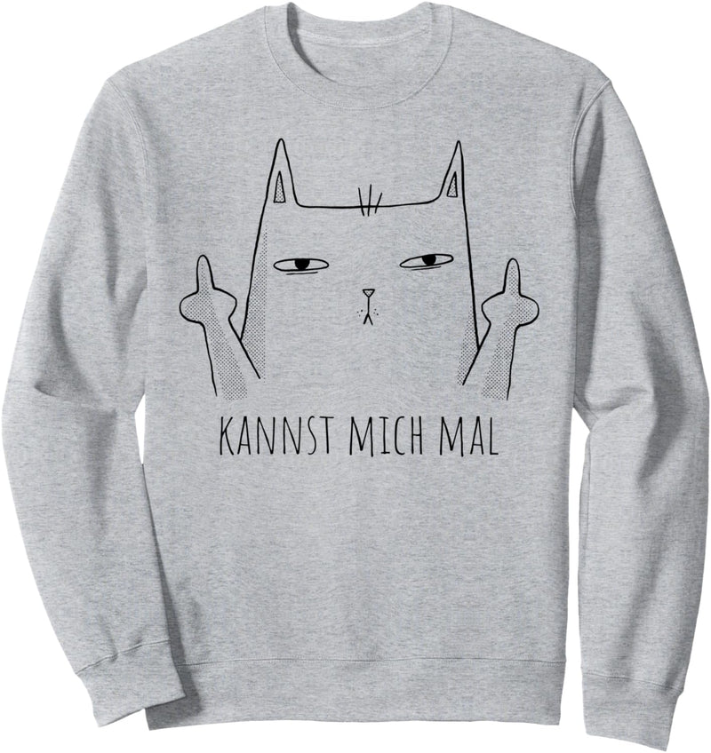 Kannst mich mal Katze | Mittelfinger Frecher Spruch Teenager Sweatshirt