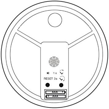 KOOKOO UltraFlat Grau, Moderne Singvogeluhr mit 12 heimischen Vogelstimmen, Grau