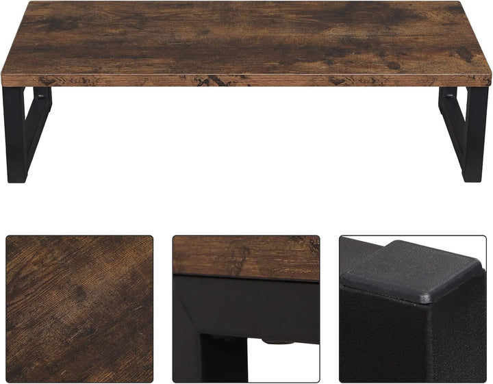 OROPY Vintage Monitorständer aus Holz, Bildschirmerhöhung, für Laptop, Computer, Notebook, iMac, PC,