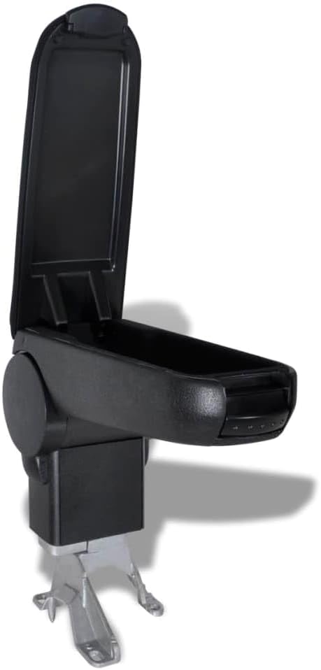 vidaXL Auto Armlehne mit Staufach Schwarz Mittelarmlehne Mittelkonsole Konsole passend für vw golf 4