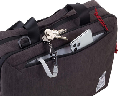 TROIKA Business Briefcase XXL Aktentasche aus Polyester in der Farbe Grau-Schwarz, Masse: 42cm x 28c