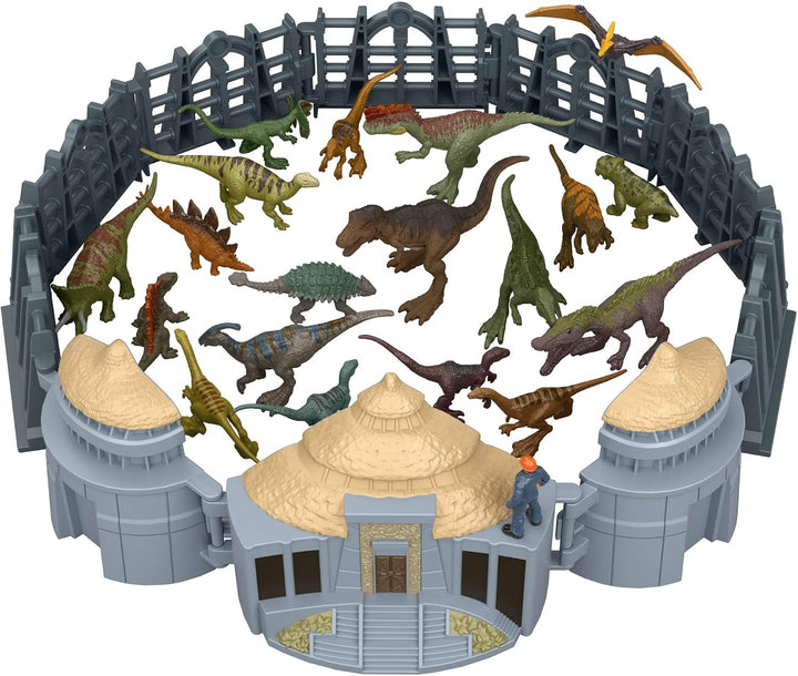 Mattel Jurassic World Adventskalender, 24 Tage, 19 Mini-Dinosaurier